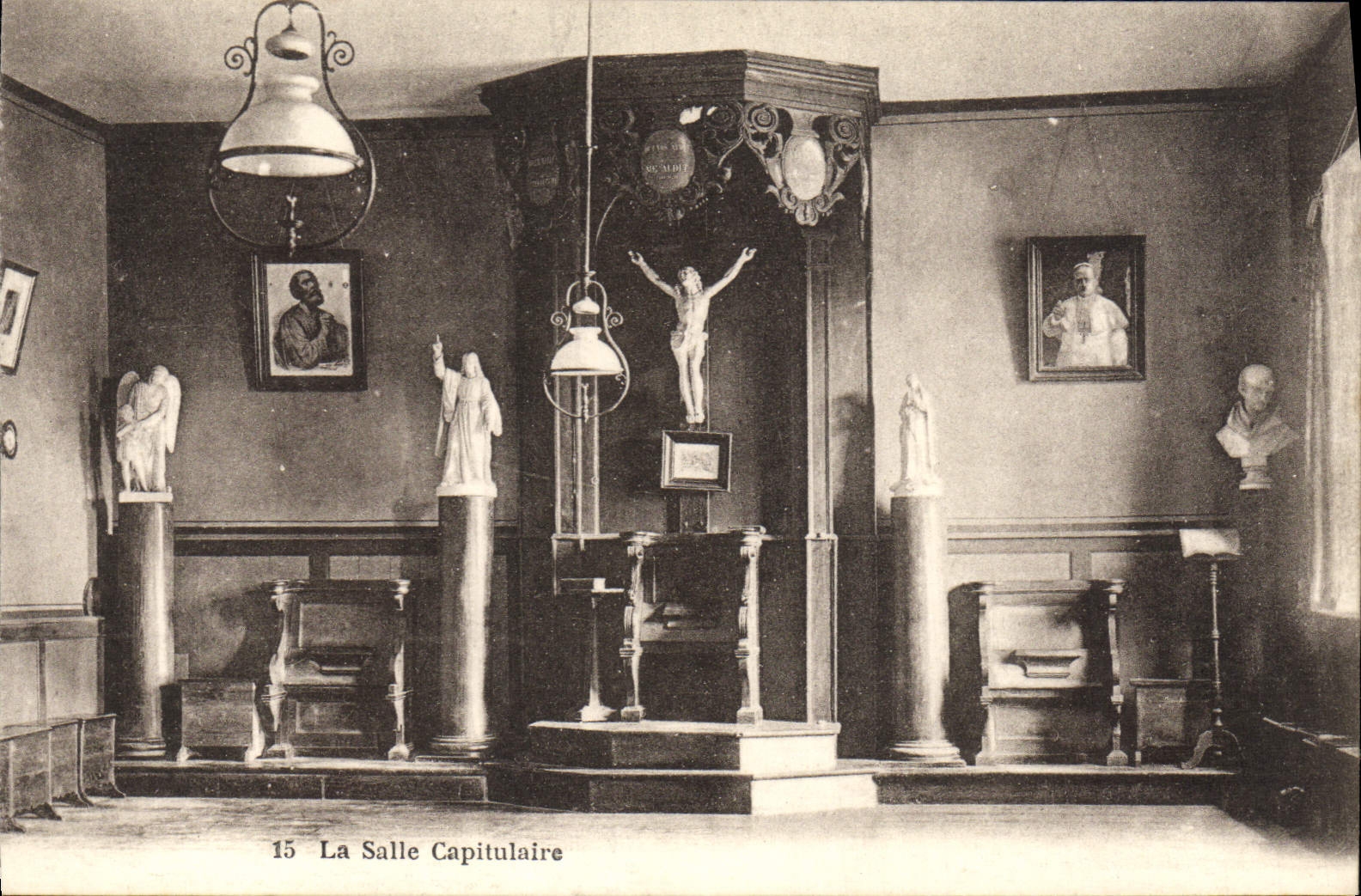 CPA La Salle Capitulaire Abbaye de Notre Dame de Thymadeuc