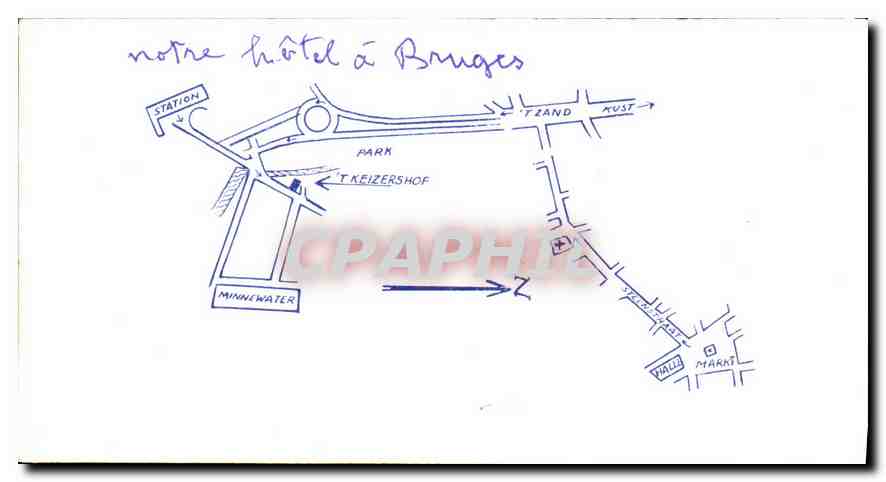 Carte de visite Cafe Hotel T Keizershop  — Rückseite