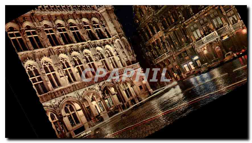 CPM Bruxelles Grand'Place la nuit 