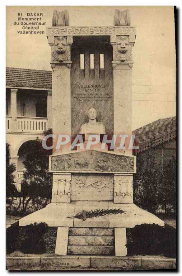 CPA Dakar Monument du Gouverneur General Vallenhoven 