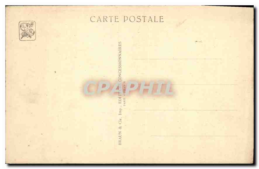 CPA Exposition Coloniale Internationale Paris 1931 Angkor Vat Etage Superieur Cour  — Verso