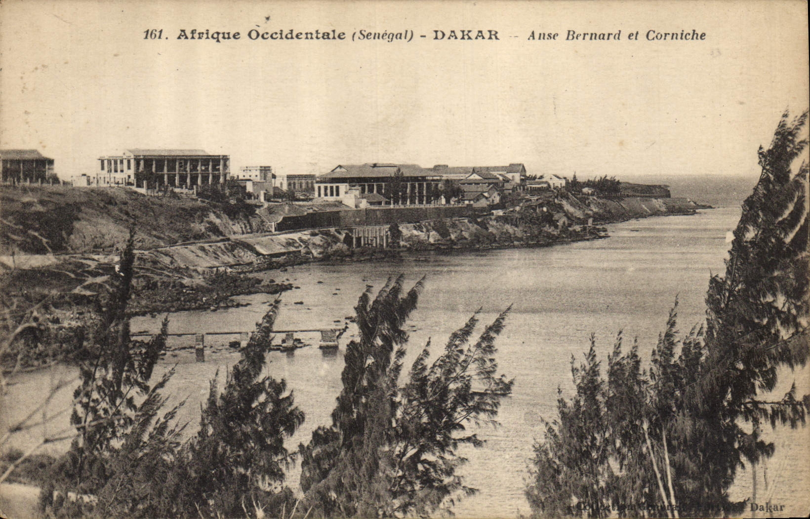 Dakar — Anse Bernard et Corniche — Éditeur Dakar, n°161