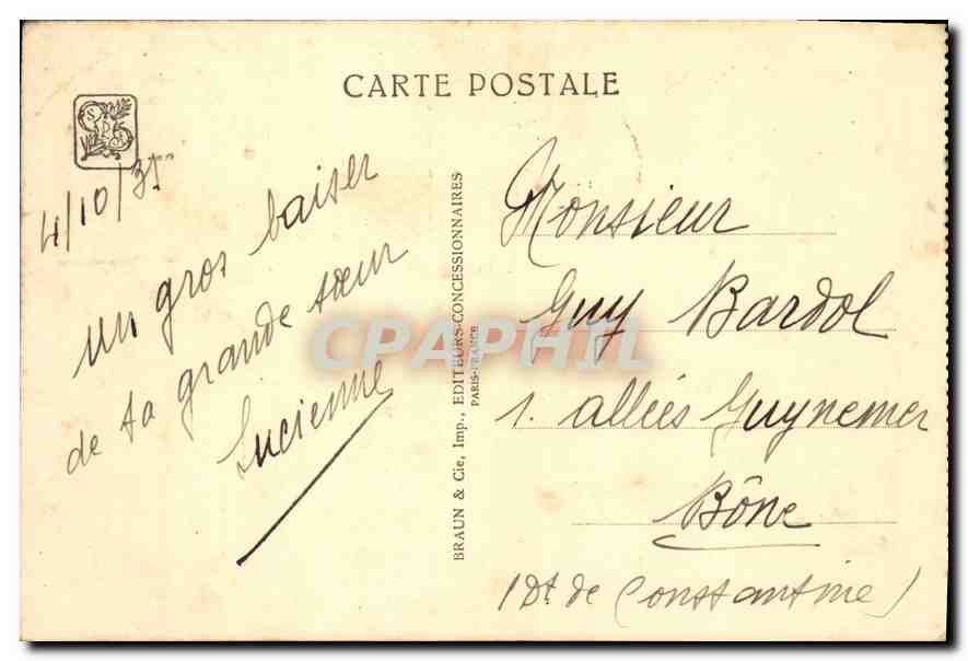 CPA Exposition Coloniale Internationale Paris 1931 Section de l'Indochine Pavillon du Cambodge  — Rückseite