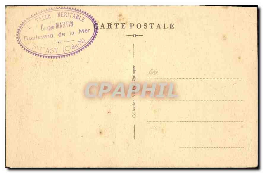 CPA Folklore Brodeuses sur Tulle  — Verso