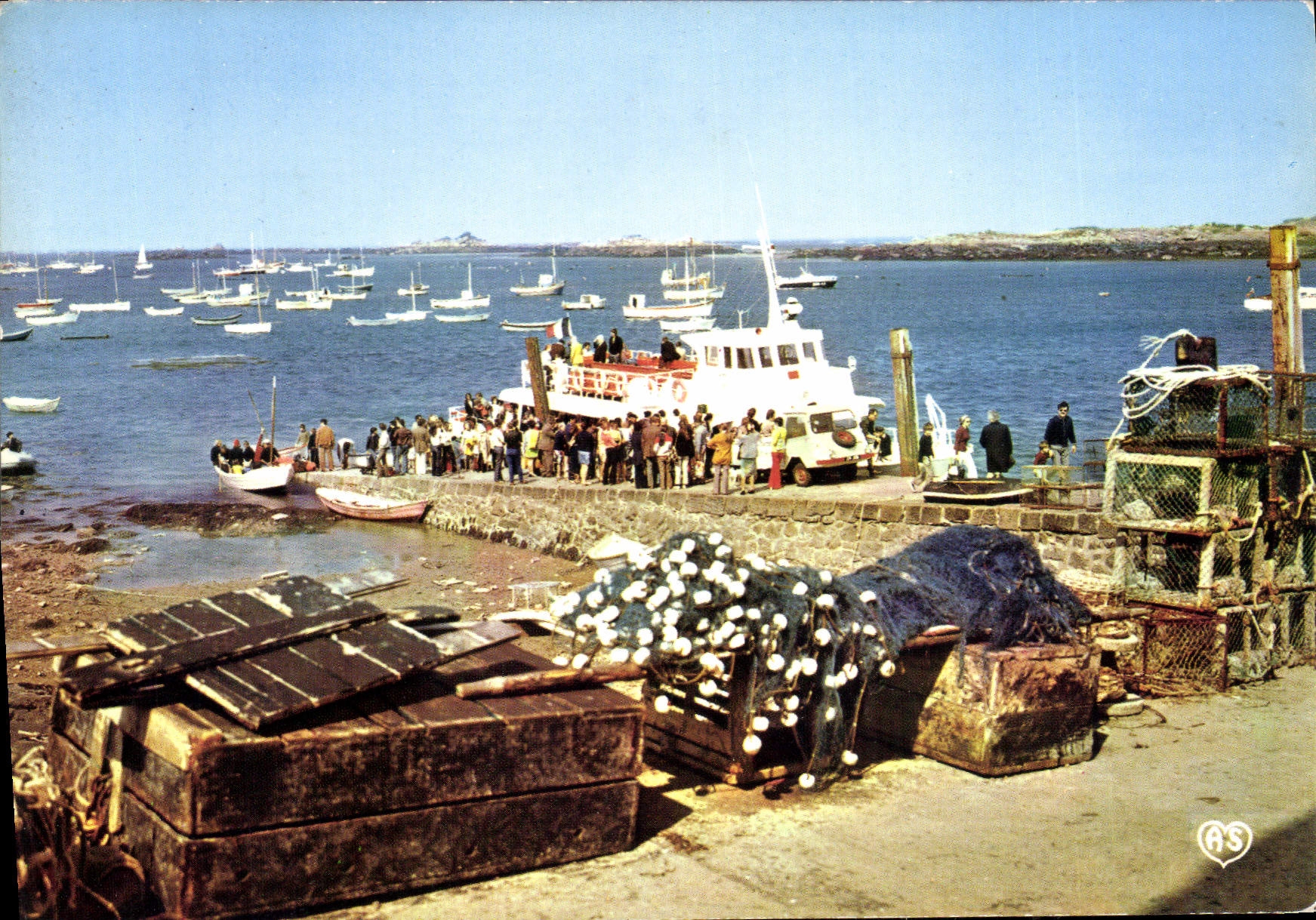 Iles Chausey — La Cale de débarquement et la Belle Malouine — Artaud Frères, Éditeurs