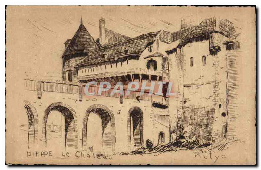 CPA Dieppe Le Chateau 