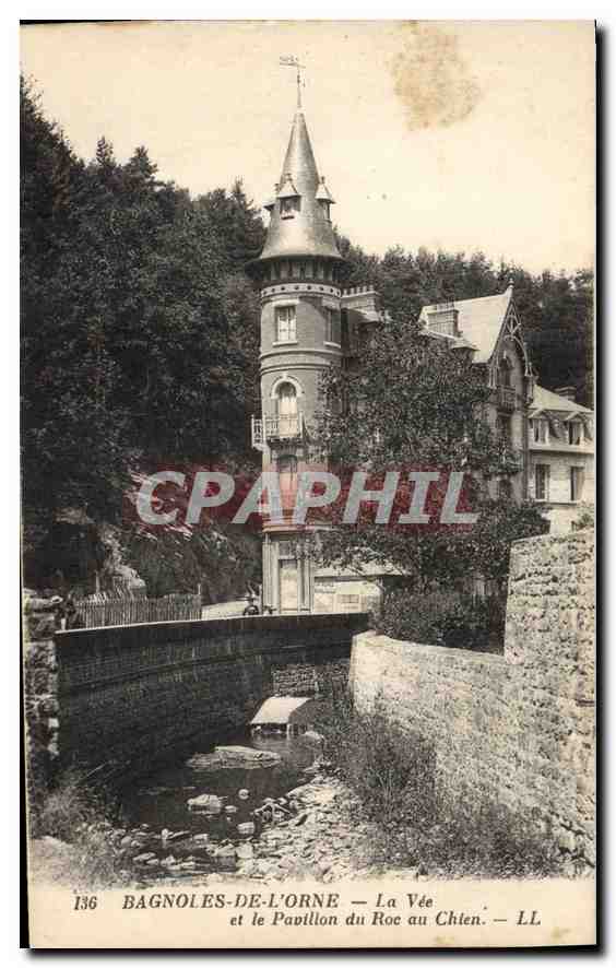 CPA Bagnoles de L'Orne La Vee et le Pavillon du Roc au Chien 