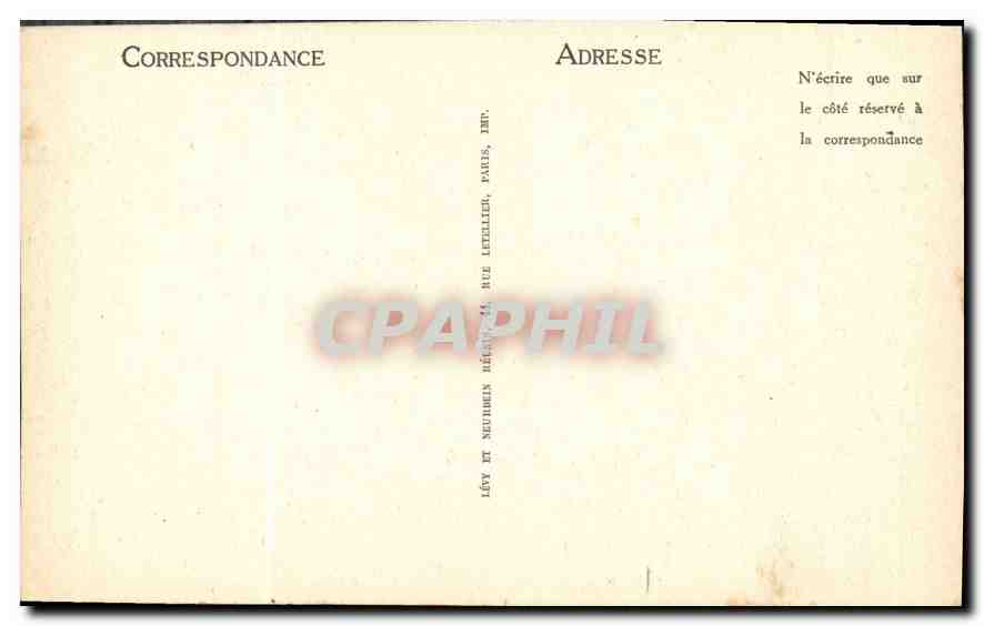CPA Bagnoles de L'Orne La Vee et le Pavillon du Roc au Chien  — Rückseite