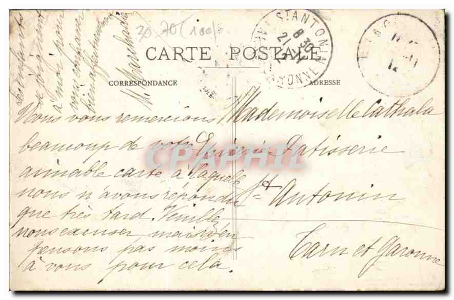 CPA La Croisille Hte Vienne Vue Generale  — Rückseite