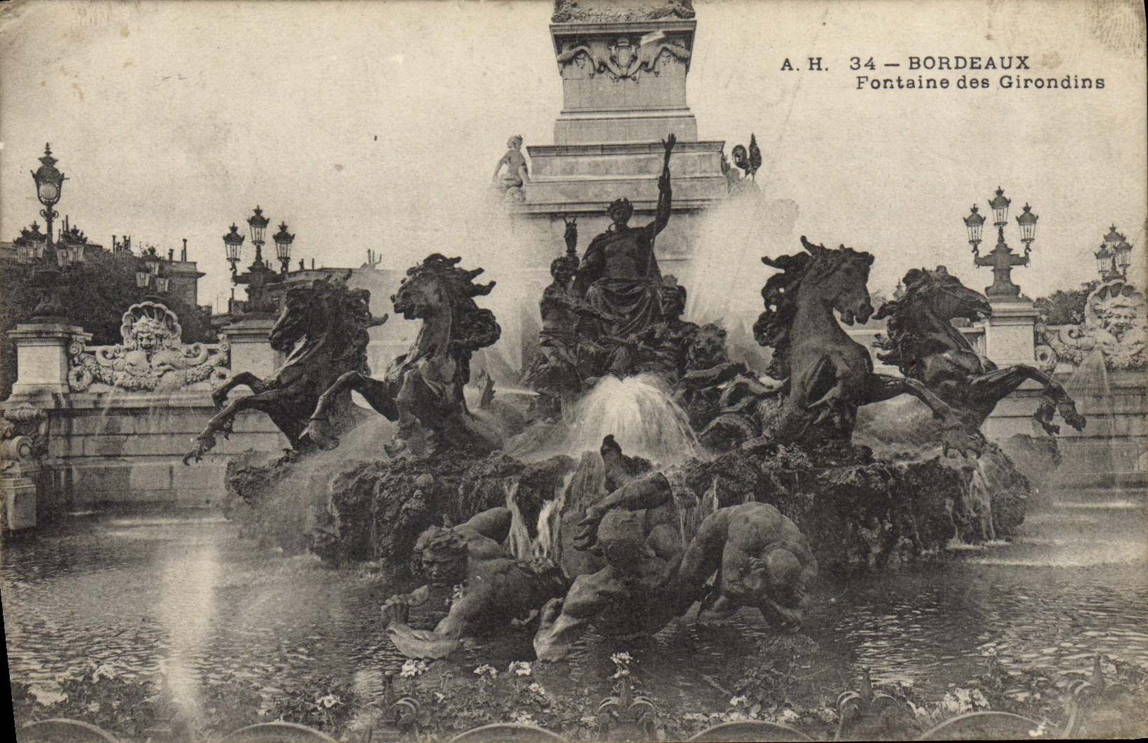 Bordeaux — Fontaine des Girondins — A.H. 34