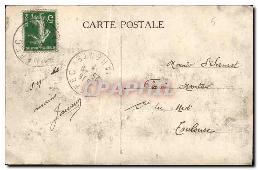 Bordeaux — Fontaine des Girondins — A.H. 34 — Rückseite