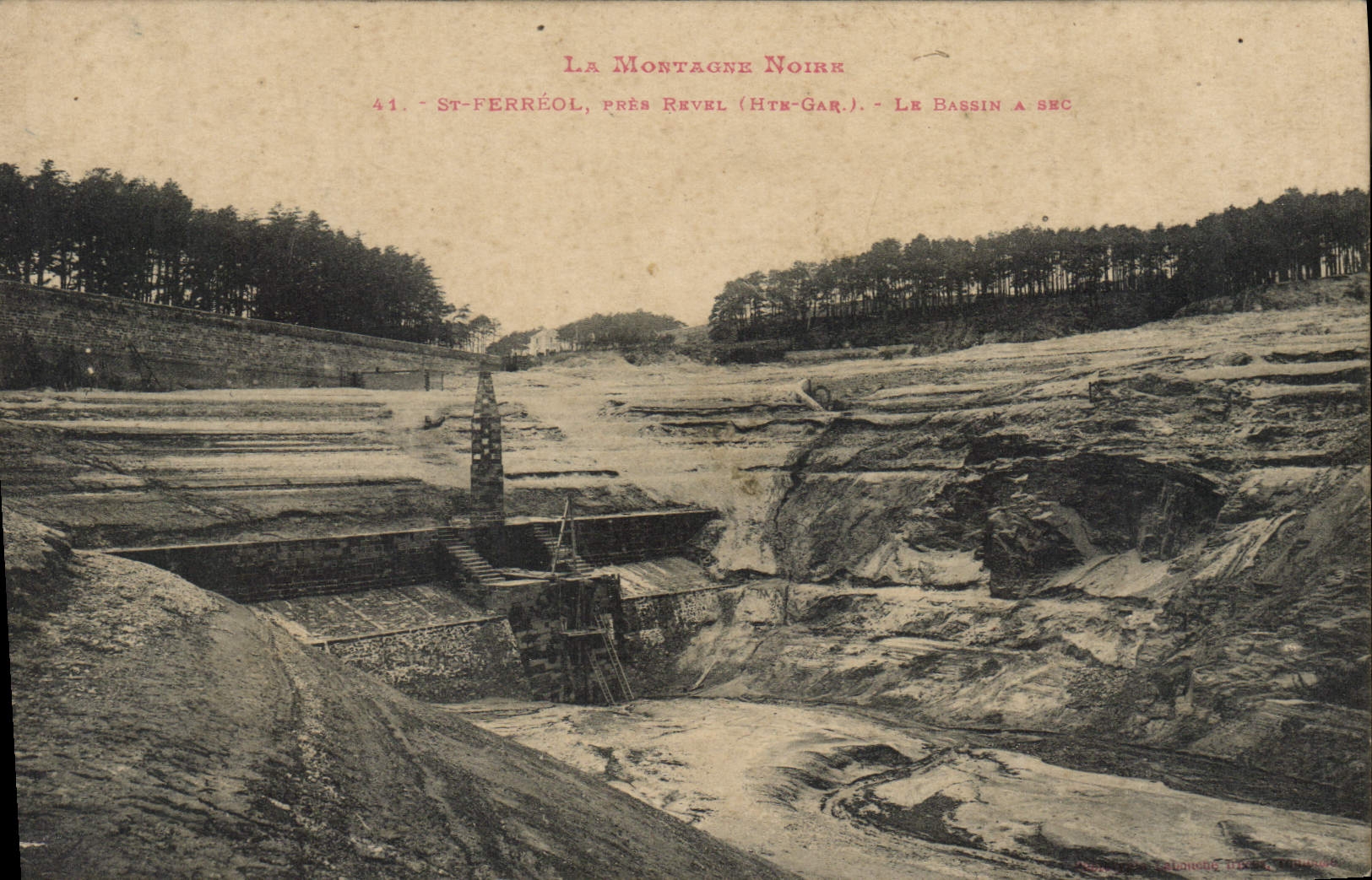 La Montagne Noire — Le Bassin à sec — St-Ferréol, près Revel (Hte-Garonne) — n°41