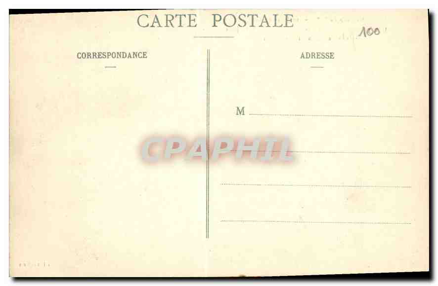 CPA La Crue de la Seine 30 Janvier 1910 Asneieves Courbevoie Rue des Ajoux et Rue de Becon Poste de  — Rückseite