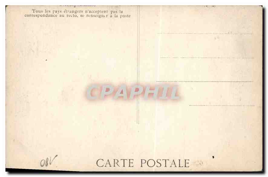 CPA La Crue de la Seine Courbevoie Demenagement  — Rückseite