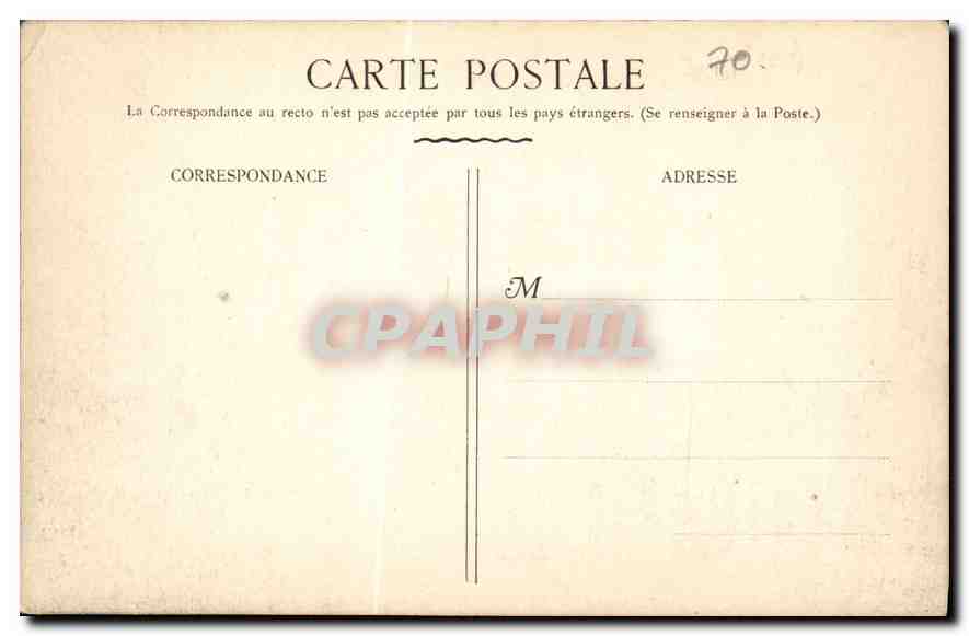 CPA Inondation 1910 Courbevoie Rue de Becon  — Rückseite