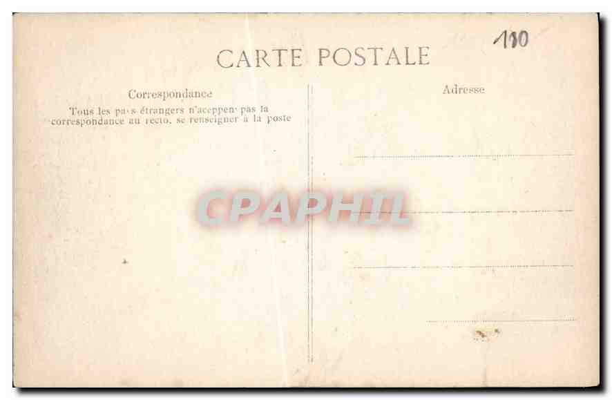CPA Crue de la Seine Janvier 1910 Courbevoie Inonde  — Verso