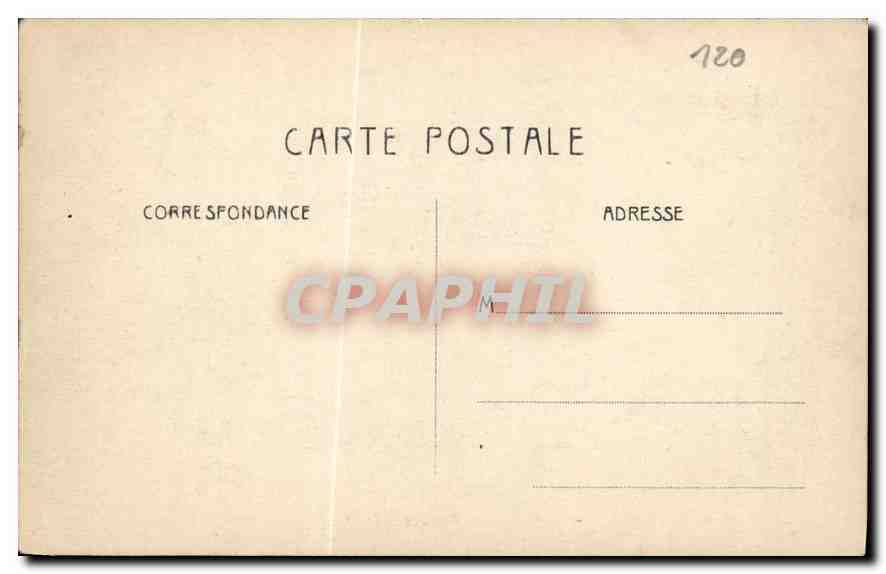 CPA Courbevoie Place du Port Inondations Janvier 1910  — Rückseite