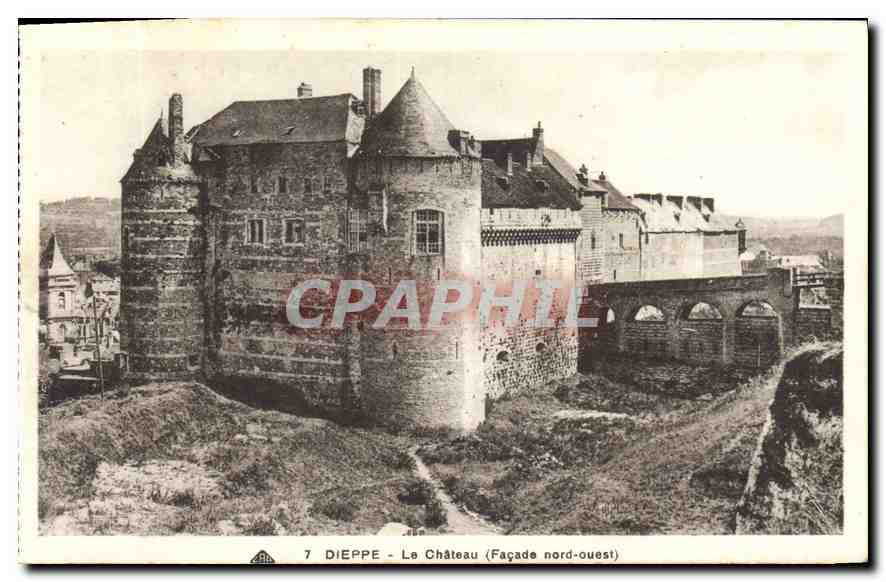 CPA Dieppe La Chateau Facade nord ouses 