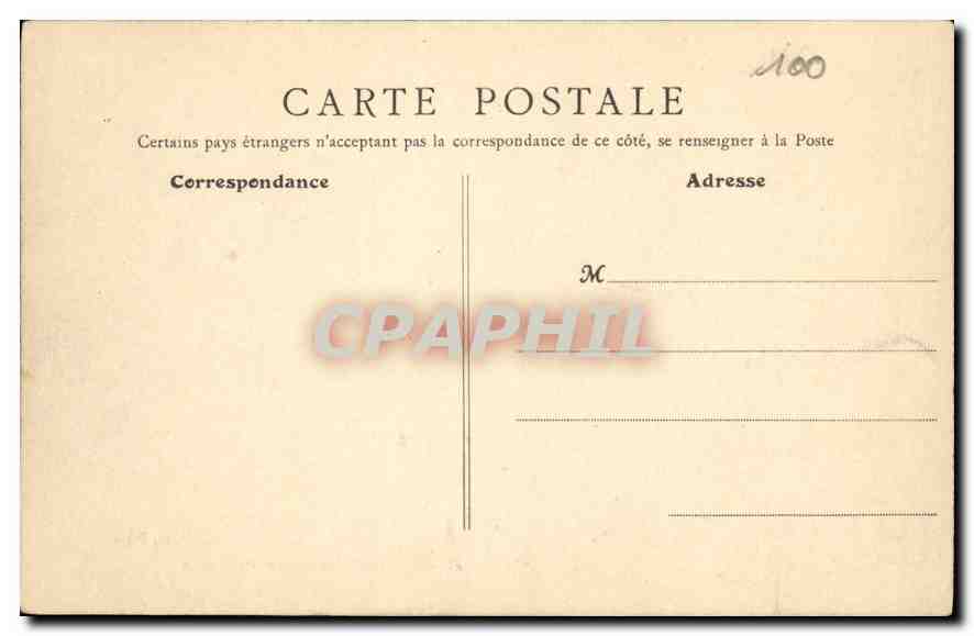 CPA La Banlieue Parisienne inondee Crue de Janvier 1910 Courbevoie Sauvetours Rue de Becon  — Rückseite