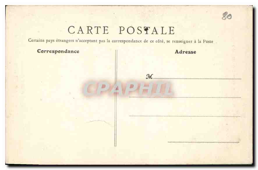 CPA La Banlieue Parisienne inondes Crue de Janvier 1910 Courbevoie La Rue de la Corvee  — Rückseite