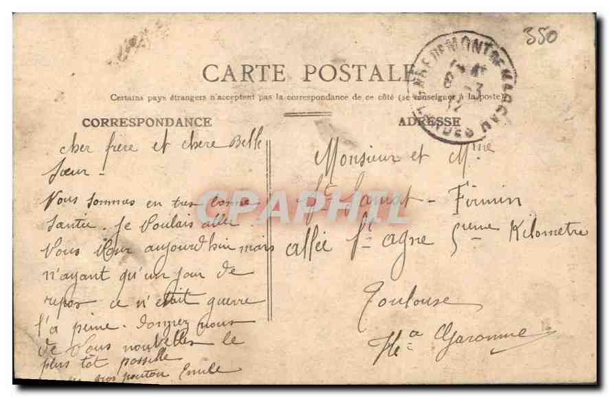 CPA Landes Resiniers au travail (Folklore) TOP — Rückseite