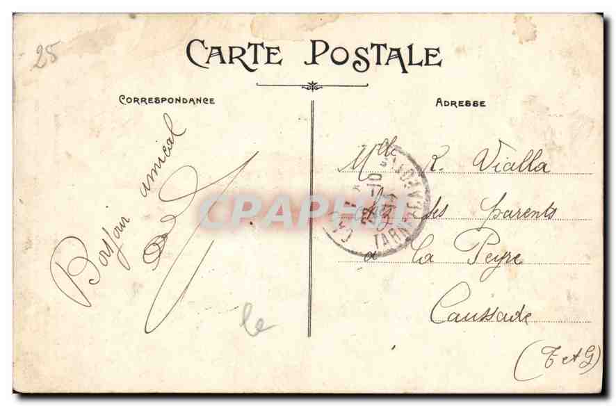 Caricature de maréchal — Série Humoristique de la Guerre — A. Panny — n°07 — Verso