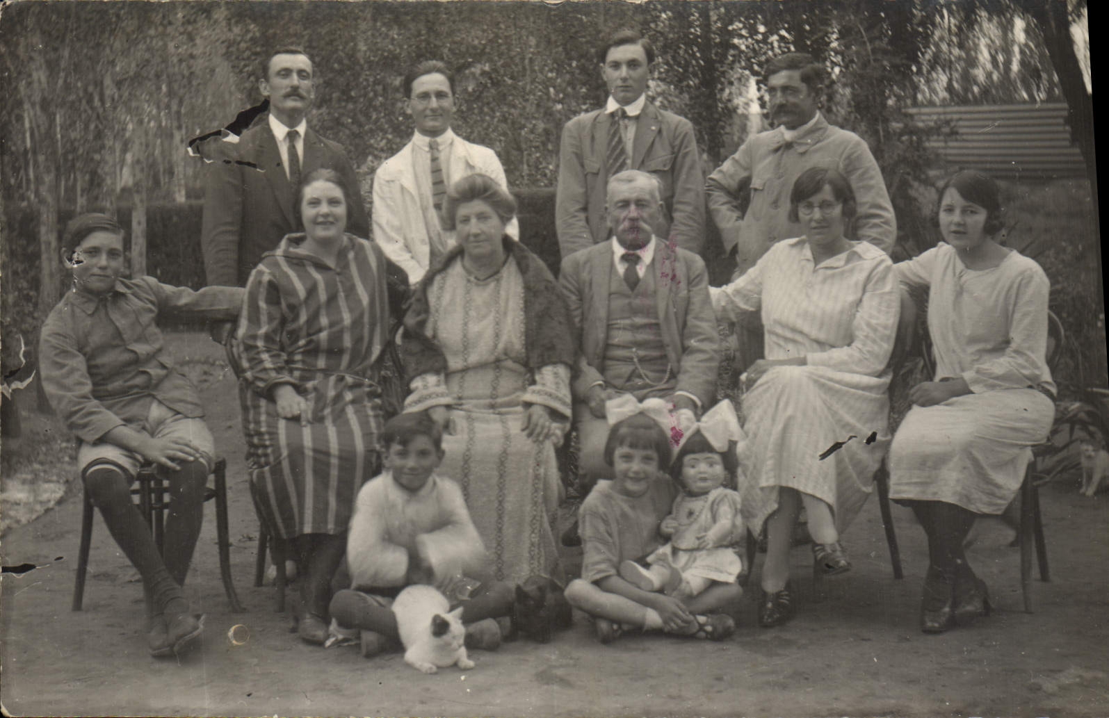CARTE PHOTO Famille