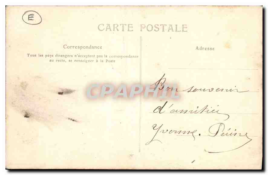 CPA La Cote De Granit Rose Perros Guirec Fleurs d'Ajoncs — Verso