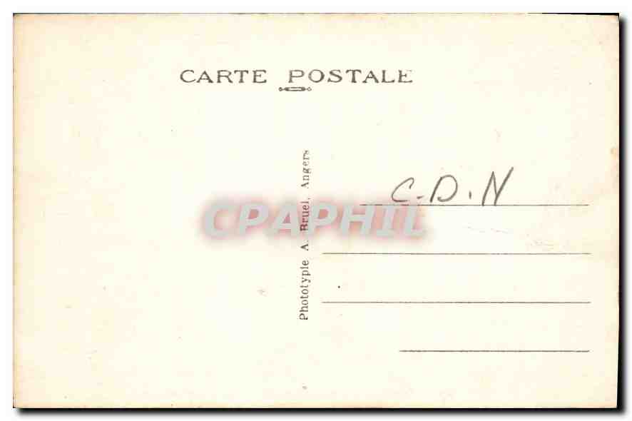 Perros-Guirec (C.-du-N.) — Un coin de la Plage de Trestraou — Phototype A. Bruel, Angers, n°132 — Rückseite