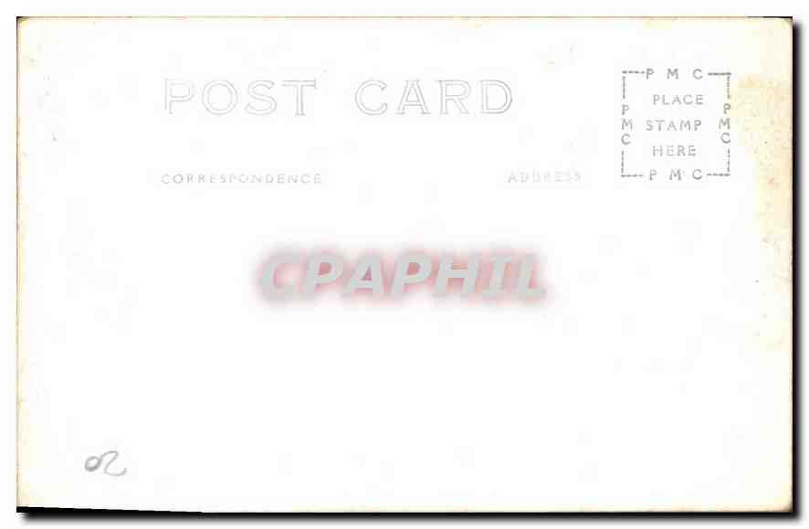 CARTE PHOTO Manifestation — Verso