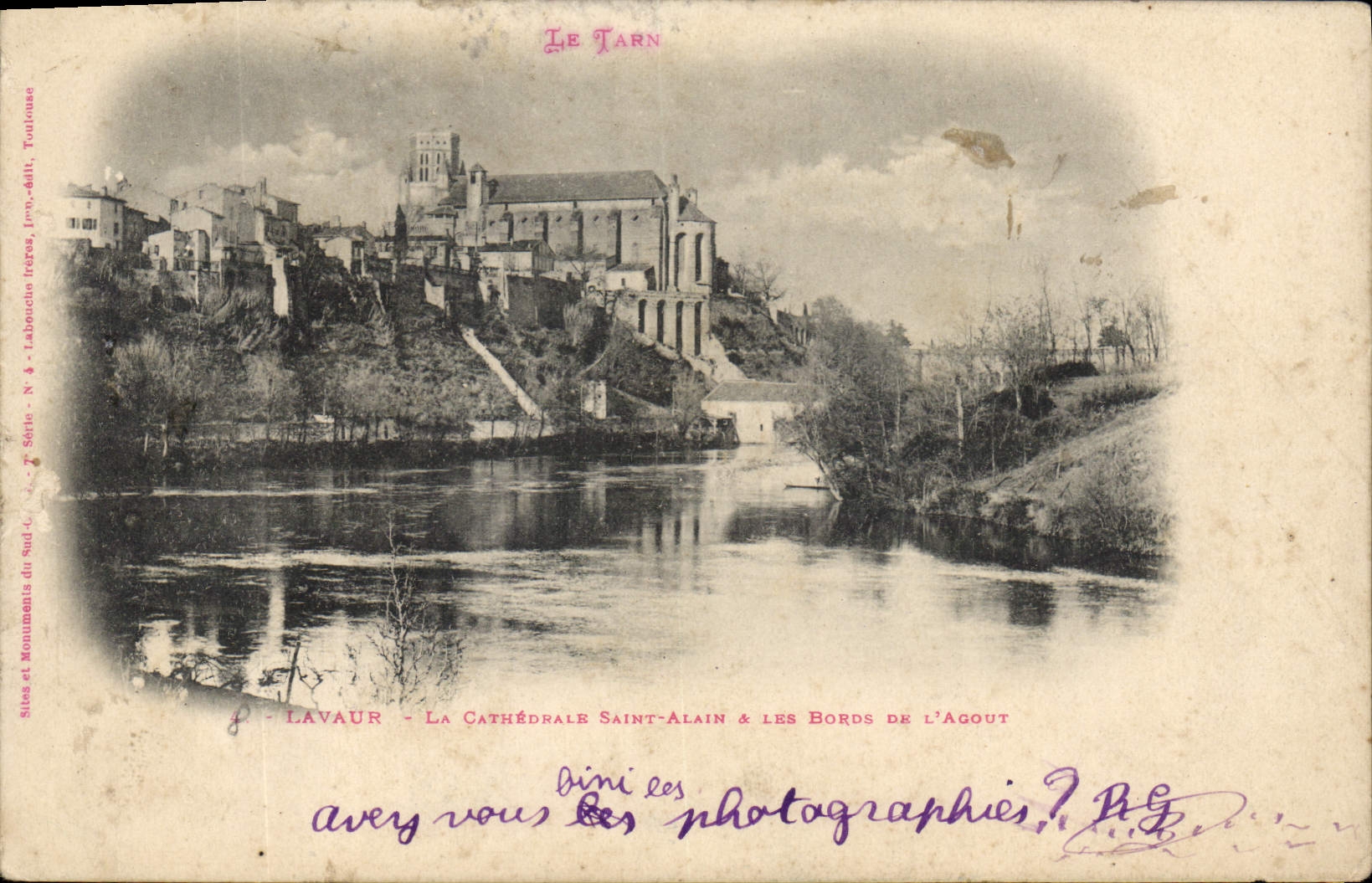 CPA Lavaur La Cathedrale Saint Alain A Les Borde de L'Acout 