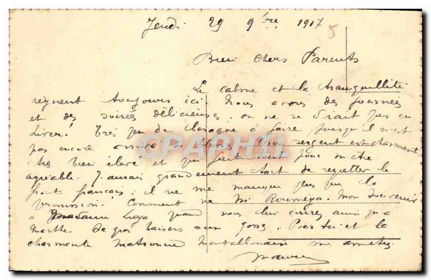CPA Una Matrona Romana  — Verso