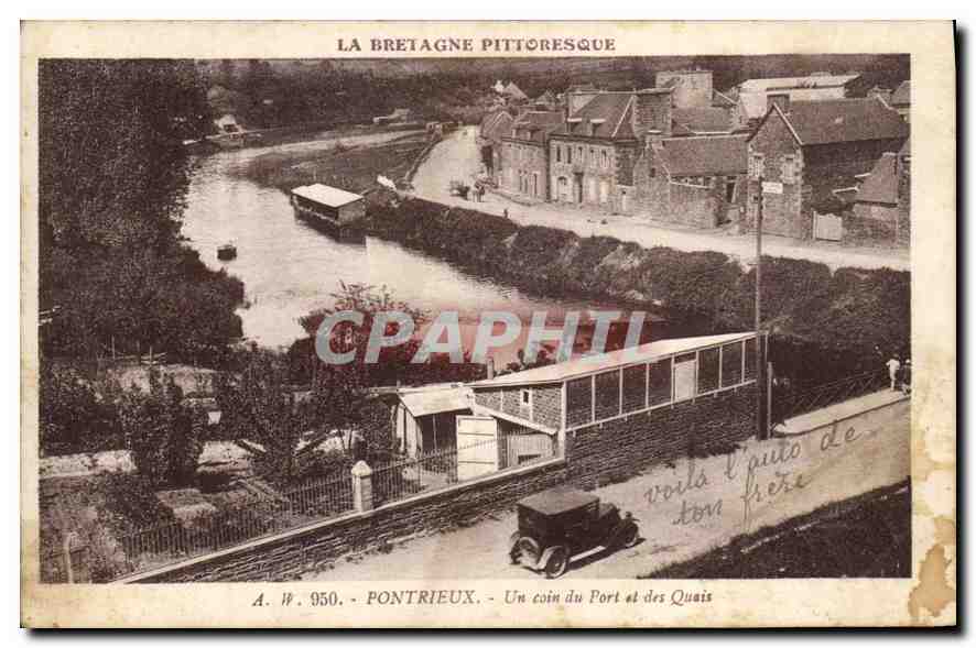 CPA Le Bretagne Pittoresque Pontrieux Un coin du Port etdes Quais 