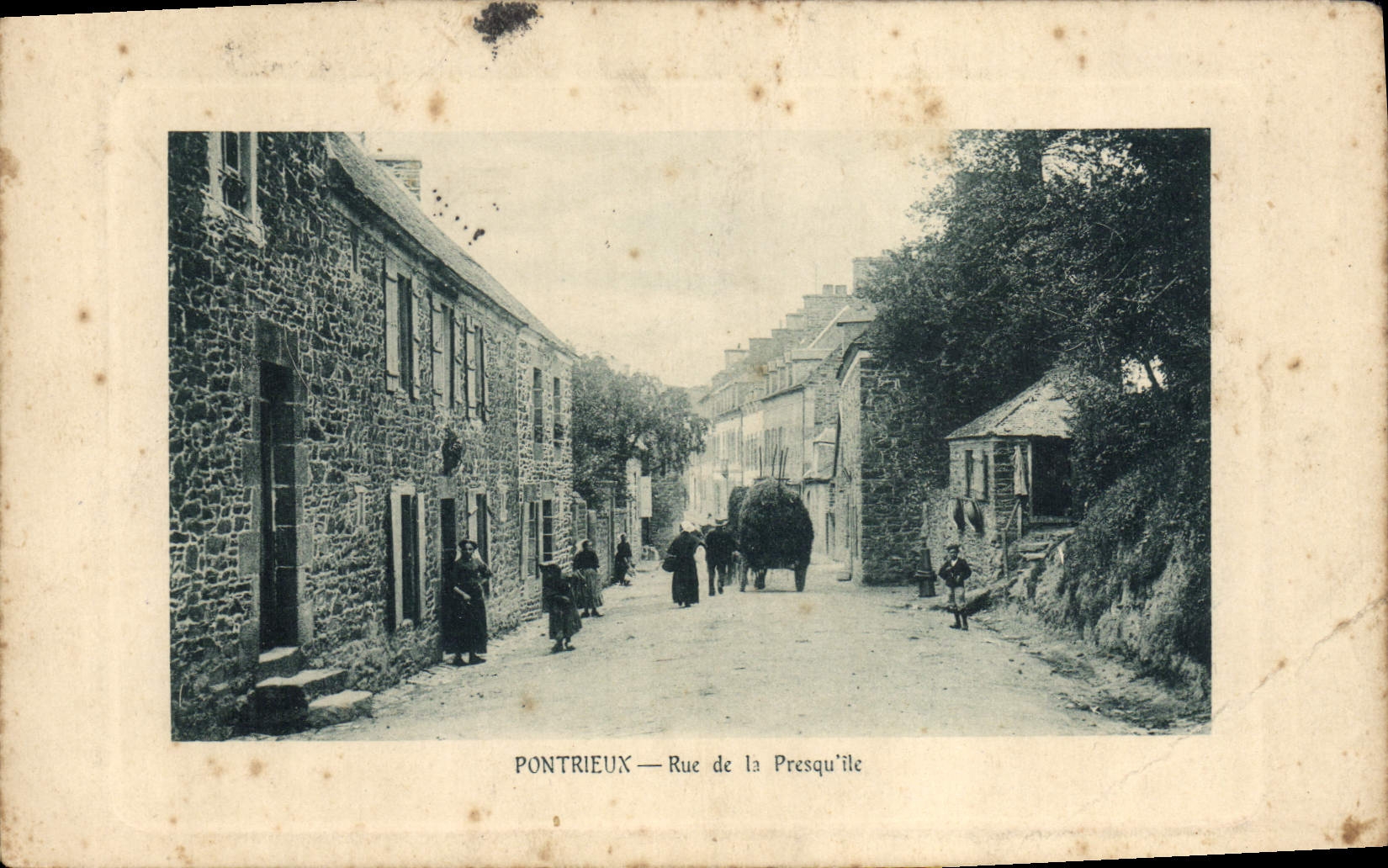 CPA Pontrieux Rue de la Presqu'ile 