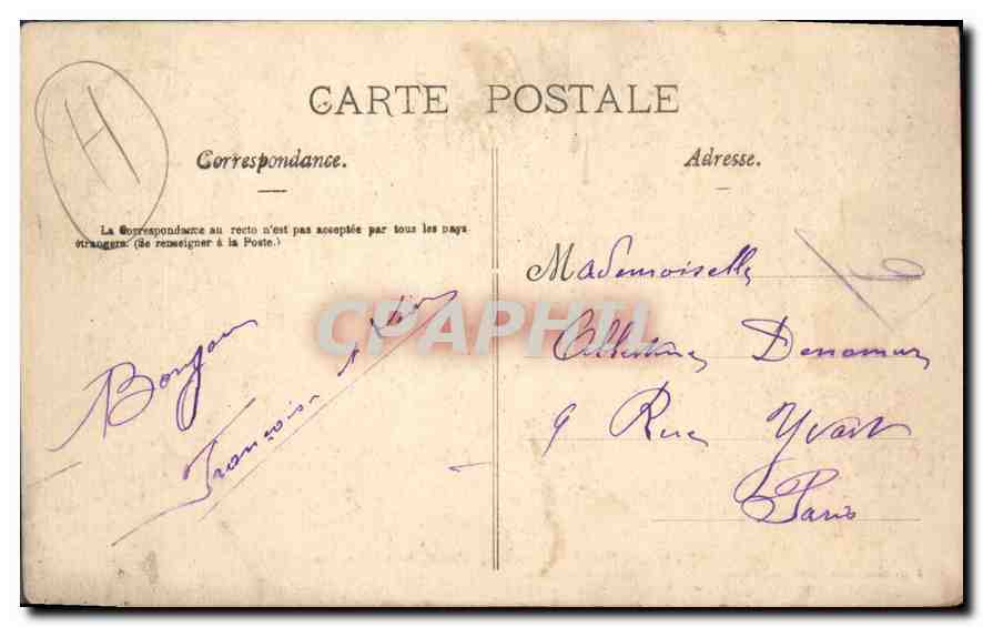 Portrieux (Côtes-du-Nord) — L'Ouragan — J.-B. Barat, édit.-phot., Saint-Quay — Achterkant