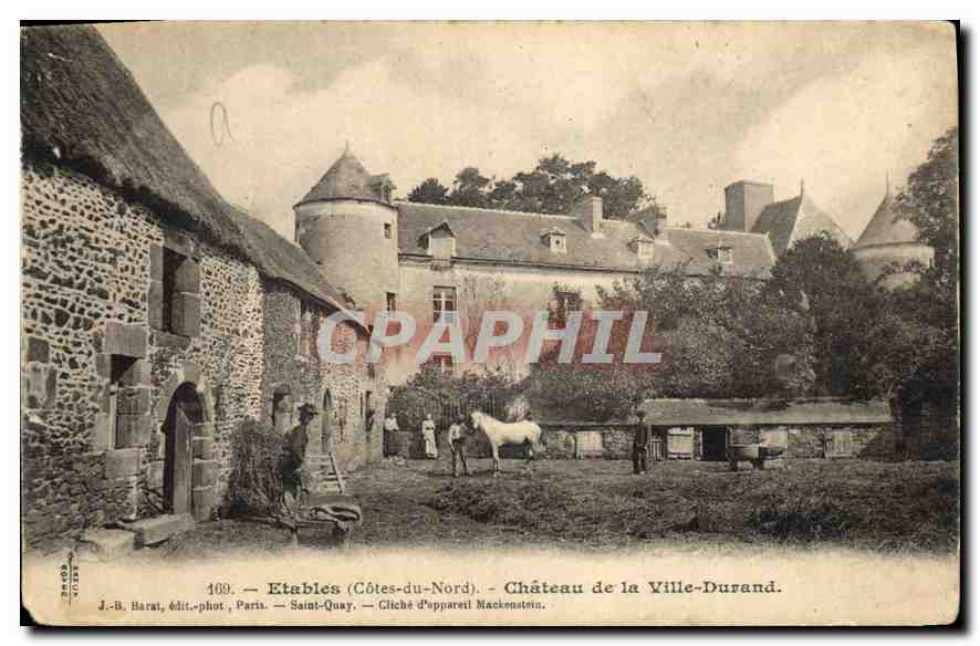 Etablies (Côtes-du-Nord) — Château de la Ville-Durand — J.-B. Harat, édit.-phot. Paris