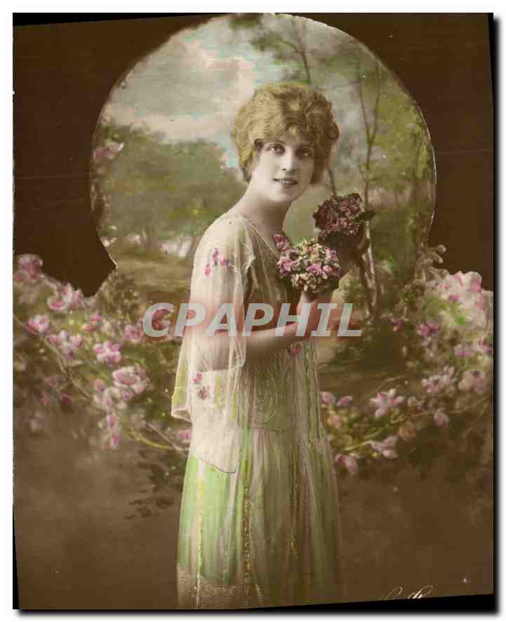 CPA Fantaisie Femme