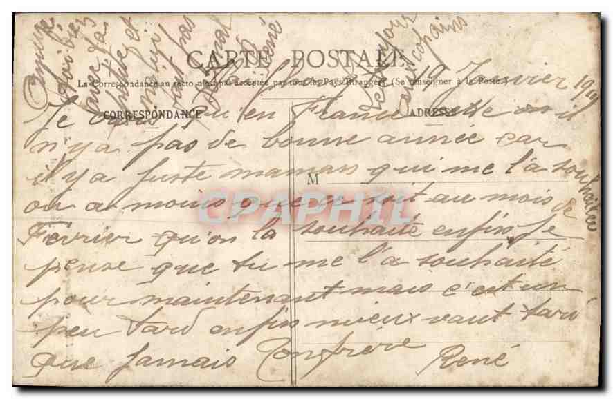 CPA Laos Tatoneur au travail Indochine  — Rückseite