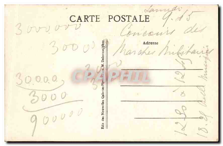 Plestin-les-Grèves (Côtes-du-Nord) — Vue des « Locrénan » et de la « Tour d'Argent » à l'embouchure du Dourog — Édit. des Nouvelles Galeries, M. Delorme — Reverso