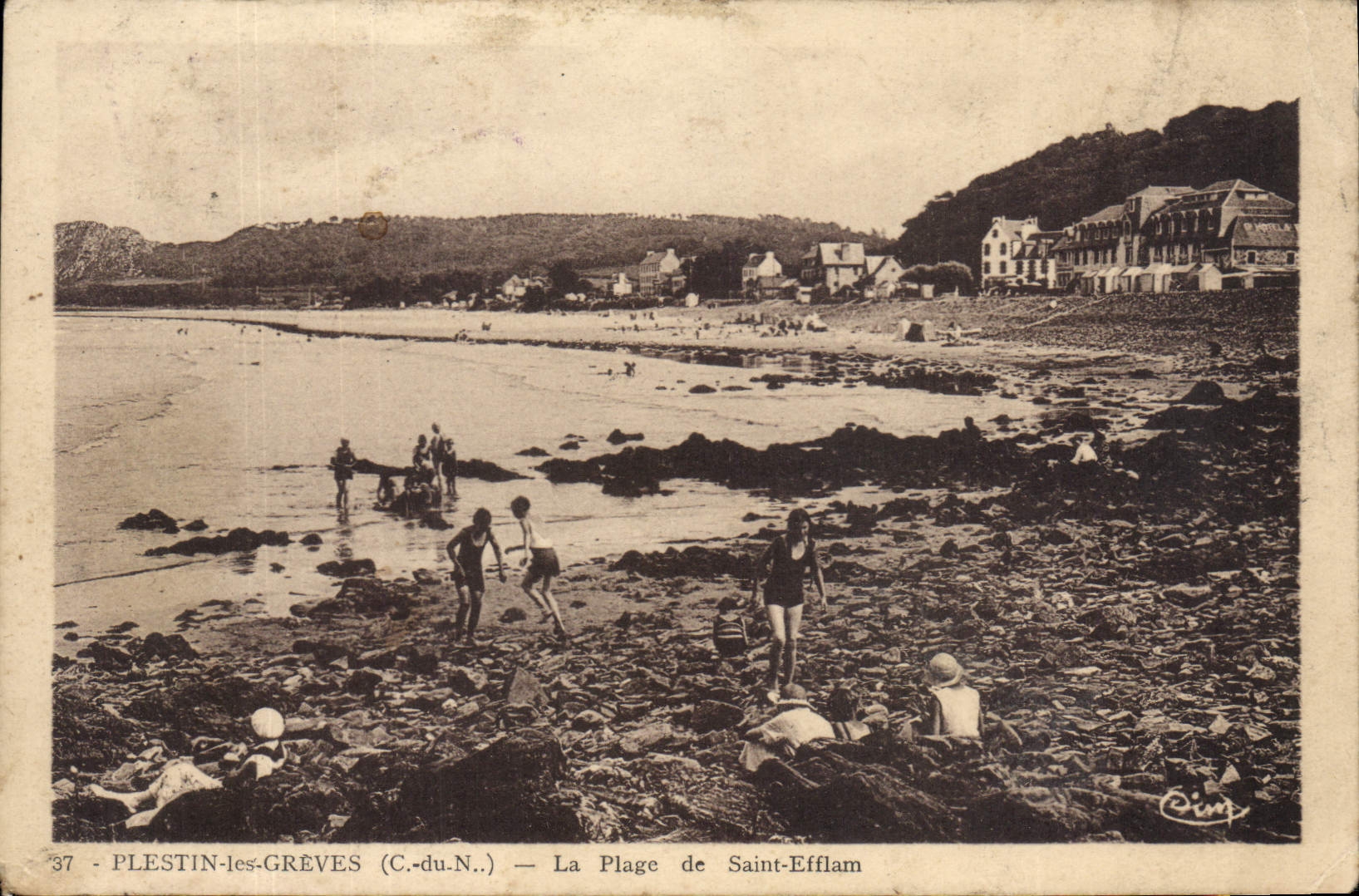 Plestin-les-Grèves (C.-du-N.) — La Plage de Saint-Efflam — Éditeur Cring, n°37
