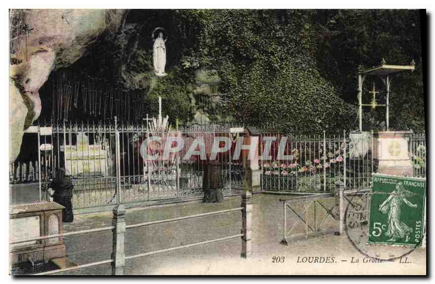 CPA Lourdes La Grotte 