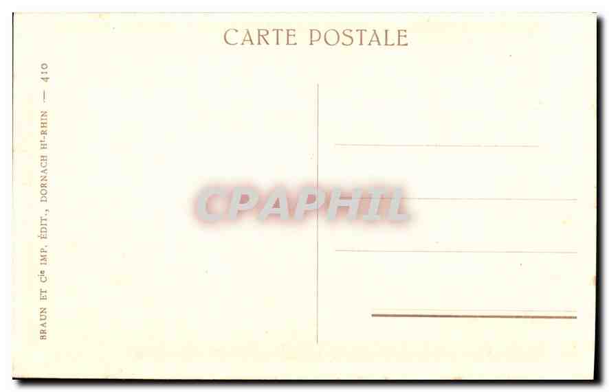 CPA Thann Cathedrale La Chaire et la Tribune  — Rückseite