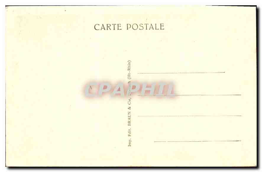 Bains-les-Bains — Le Bagnerot — éditeur Braun & Cie, n° 1576 — Verso