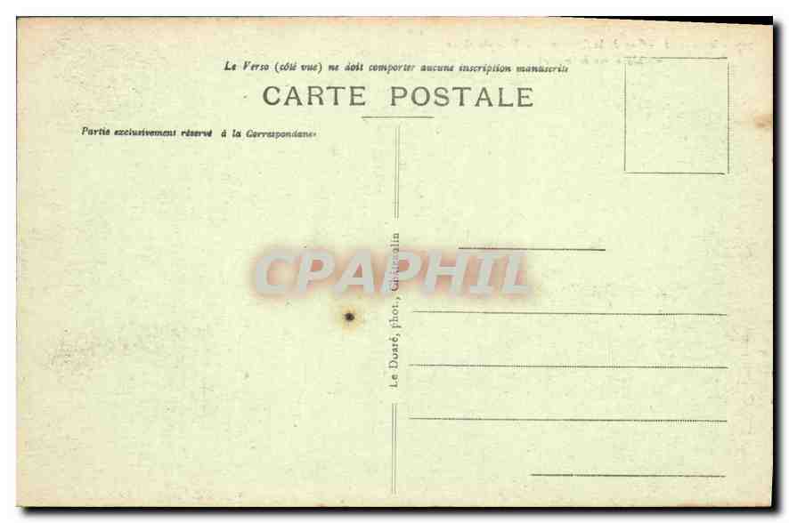 CPA Morgat Cap de la Chevre Le Temple Grec  — Rückseite