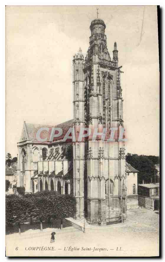CPA Compiegne L'Eglise Saint Jacques 