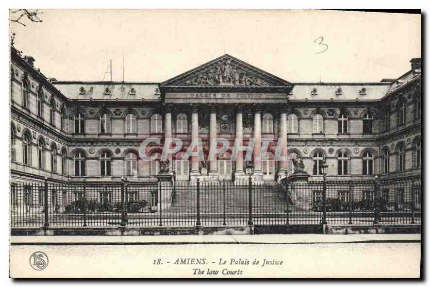 CPA Amiens Le Palais de Justice 