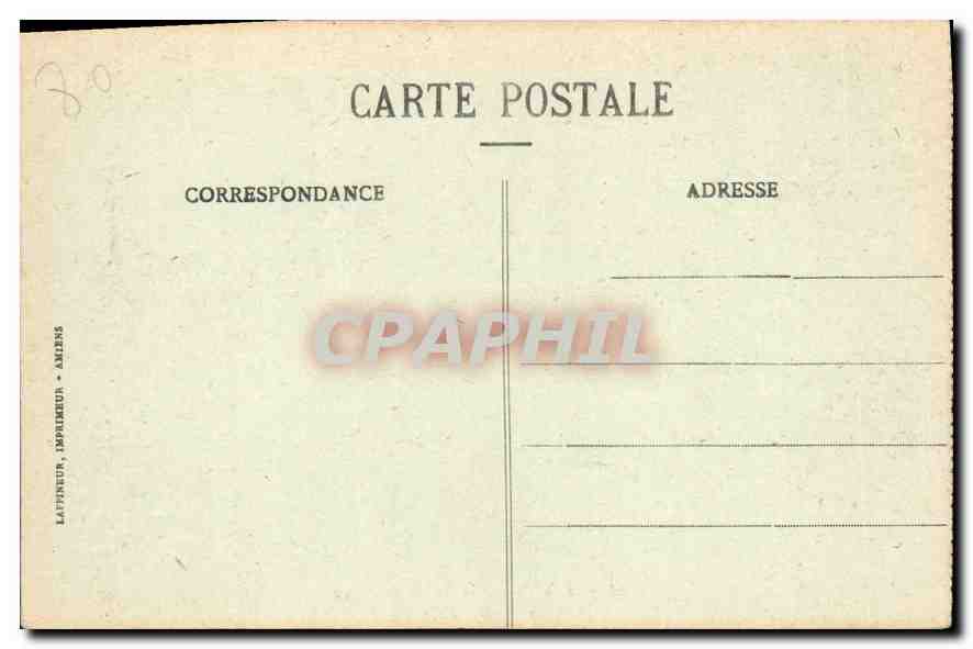 CPA Amiens Le Palais de Justice  — Rückseite