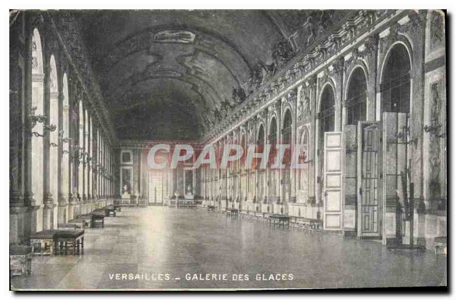 CPA Versailes Galerie des Glaces 