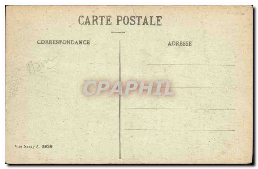 Reims — Place des Marchés et Rue Trudaine, dégâts des bombardements 1914-1917 — Collection G. Dubolet, Reims — Rückseite