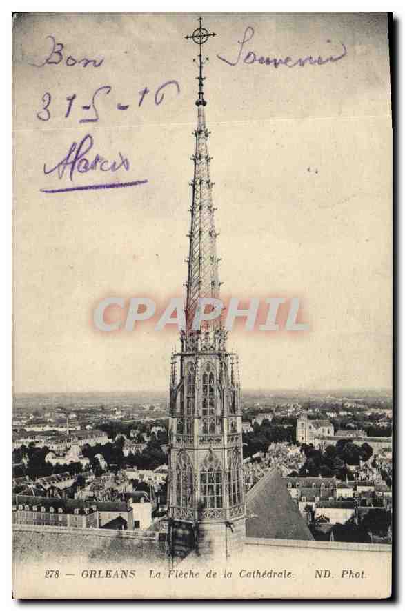 CPA Orleans LA Fleche de la Cathedrale 